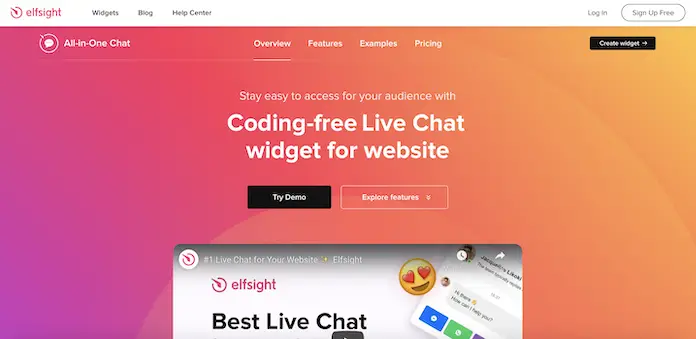 Free live chat for website